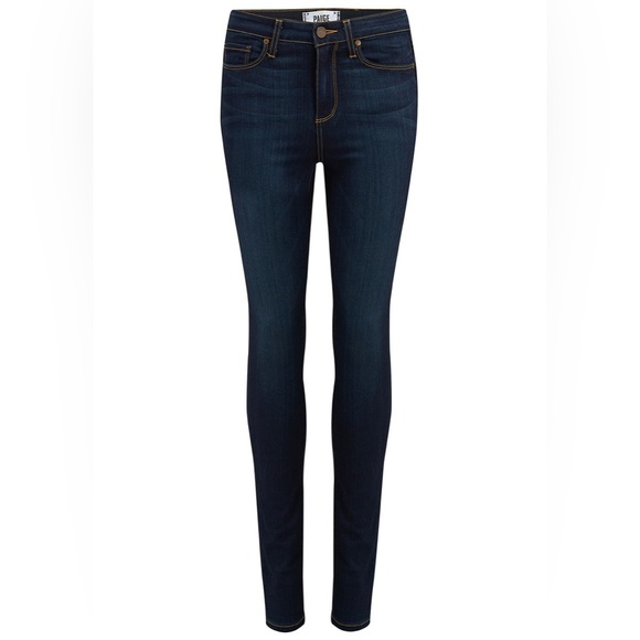 PAIGE High-Rise Skinny Jeans in Deep Blue | Size 28 - Picture 1 of 8